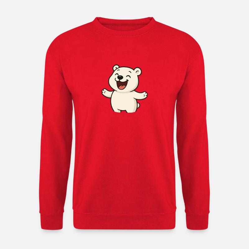 Lachender_Eisbaer - Unisex Sweatshirt - red