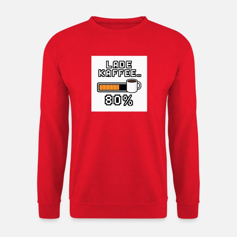 Lade Kaffee 80% - Unisex Pullover - Rot