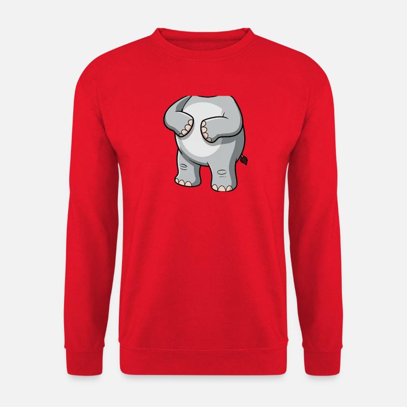 Elefant Humor Kostüm - Unisex Pullover - Rot