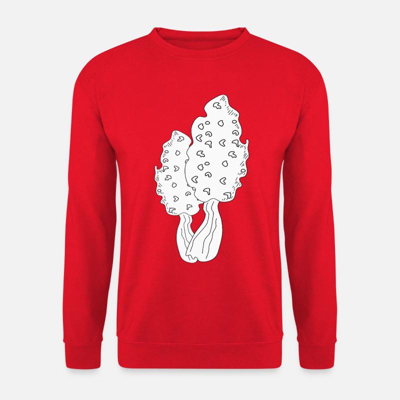 MORELS MUSHROOMS - Unisex Sweatshirt - red