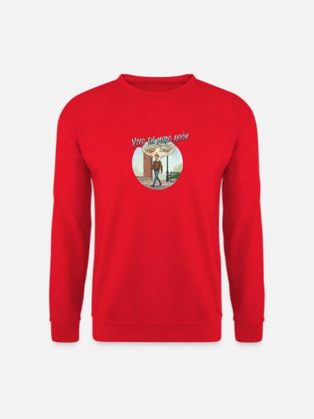 Ich lebe im Flugzeugmodus: Reisehumor - Unisex Pullover - Rot