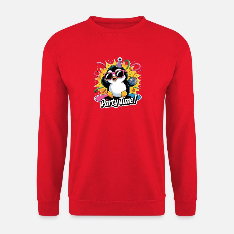 PartyPinguin  - Unisex Pullover - Rot