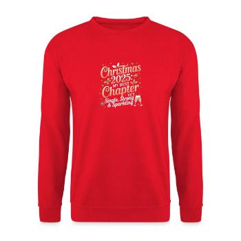 Weihnachten 2025: Mein bisher bestes Kapitel - Unisex Pullover - Rot - Vorne - Alina (178cm) & Michal (187cm)