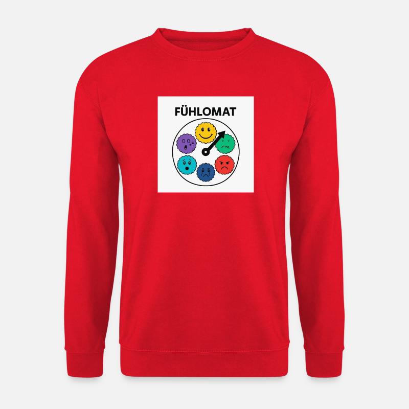 Fühlomat Stimmungsuhr - Unisex Pullover - Rot
