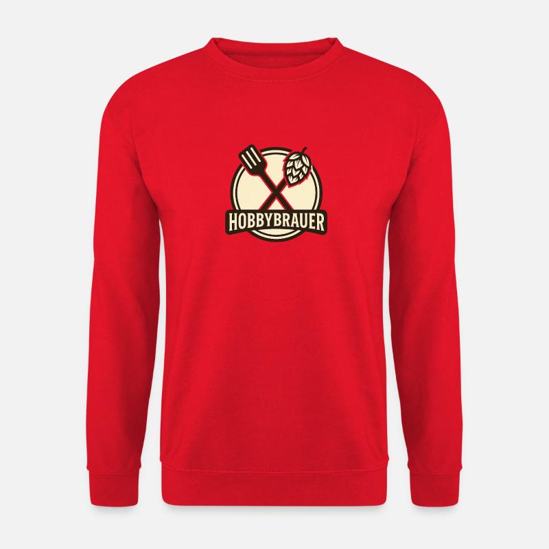 Hobbybrauer Logo Heimbrauen - Unisex Pullover - Rot