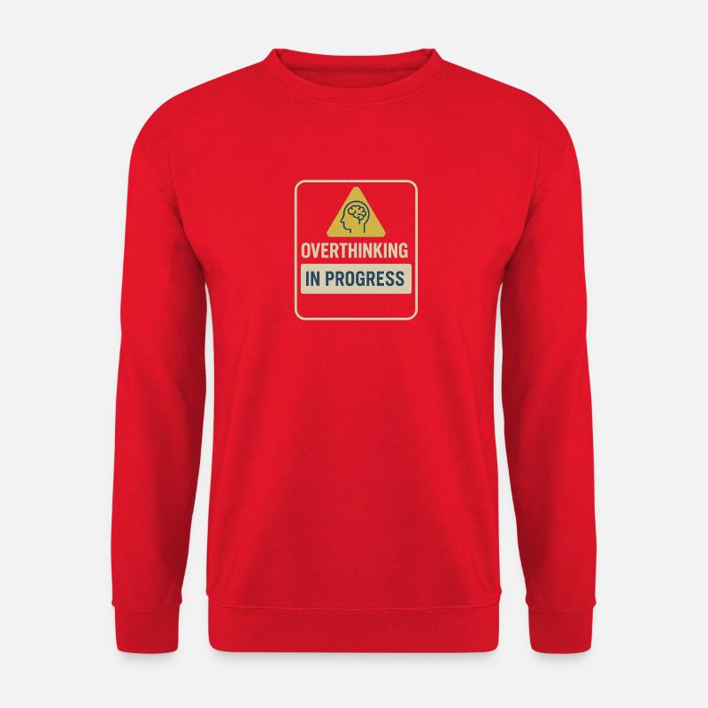 Insigne de suranalyse en progrès - Sweat-shirt Unisexe - rouge