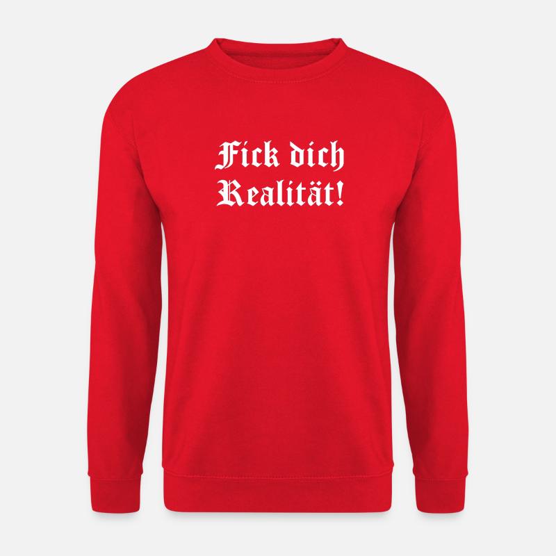 Fick dich Realität Gothic - Unisex Pullover - Rot