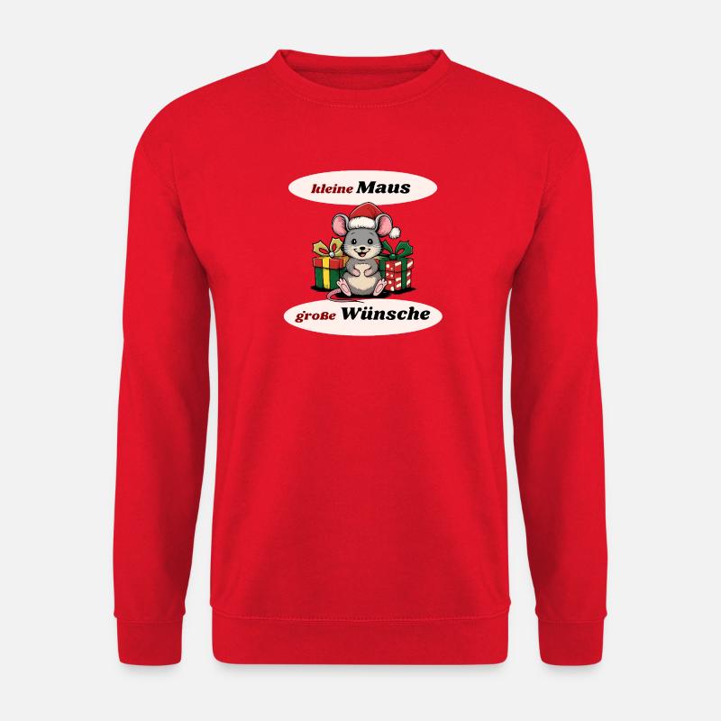 Weihnachtsmaus  - Unisex Pullover - Rot