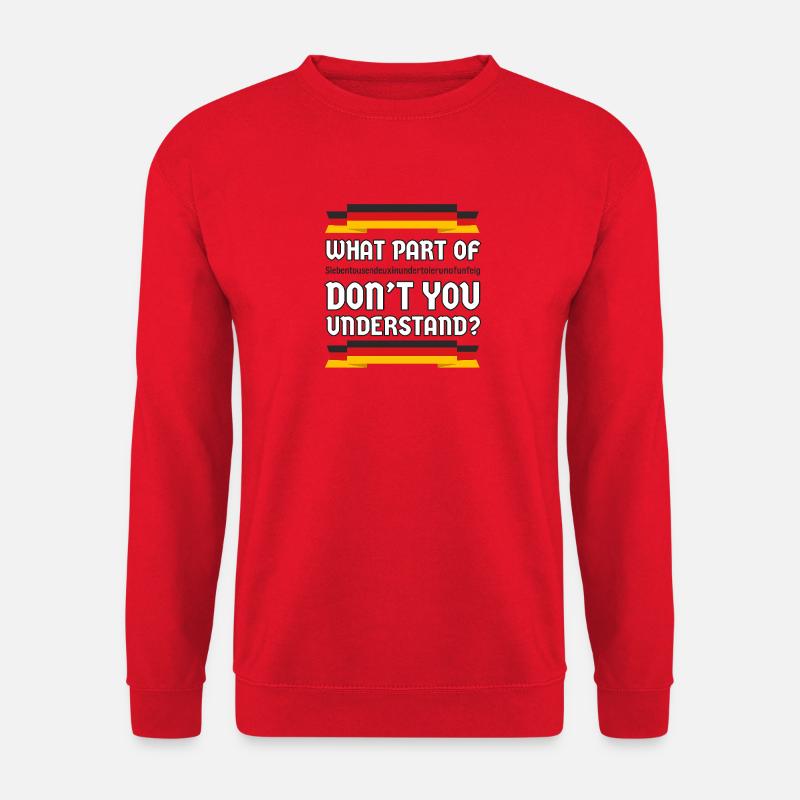 Welcher Teil Verstehst Du Nicht? Deutschland  - Unisex Pullover - Rot