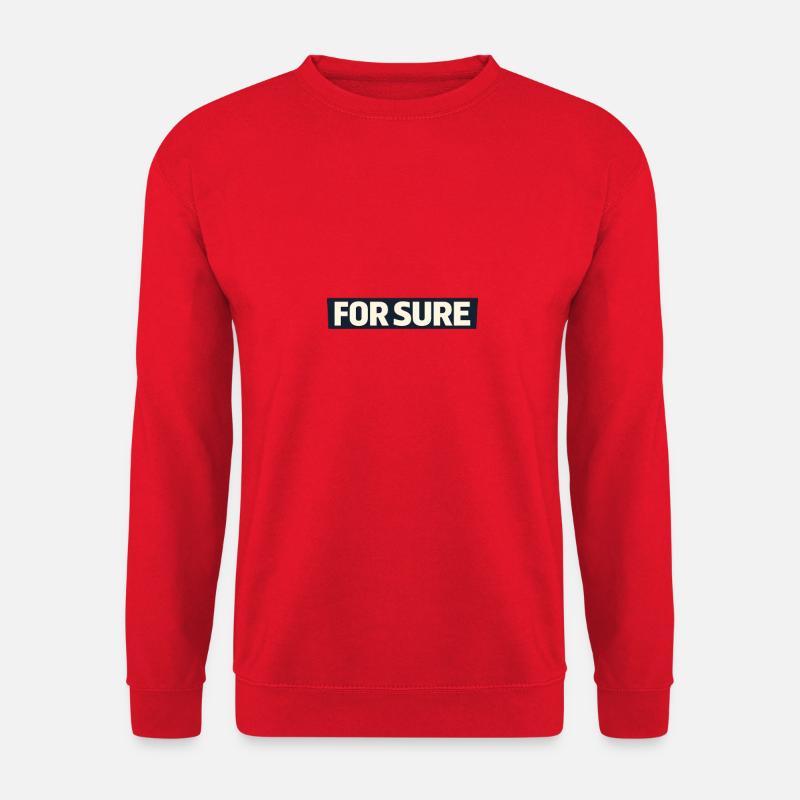 Sicher. - Unisex Pullover - Rot