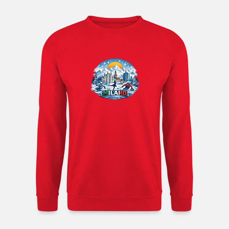 Milaner Wintersport-Ikone - Unisex Pullover - Rot