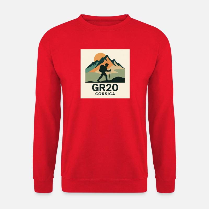 GR 20 KORSIKA - Unisex Pullover - Rot