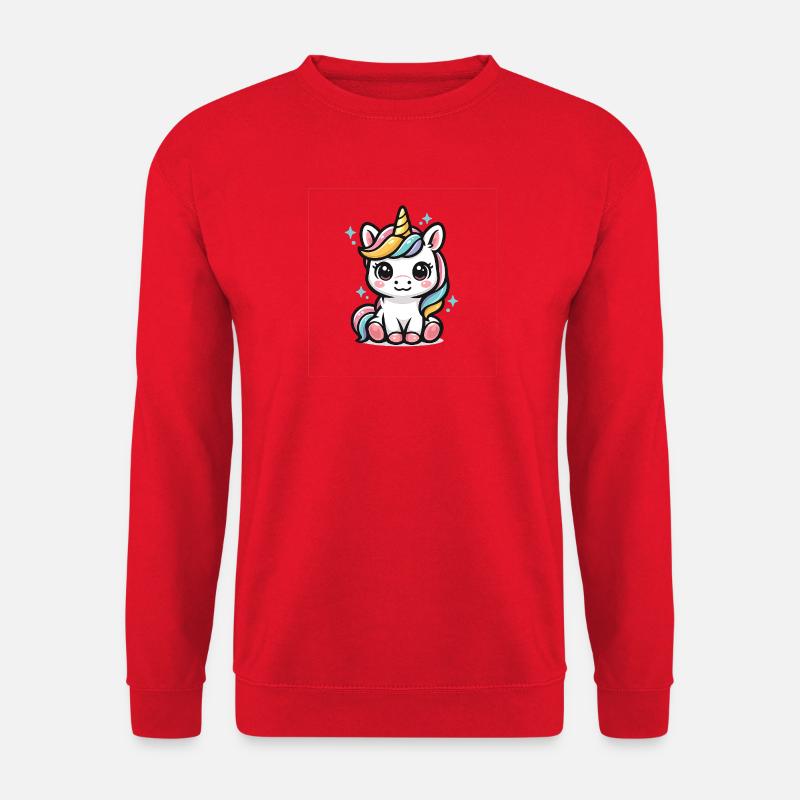 Süßes Einhorn - Unisex Pullover - Rot