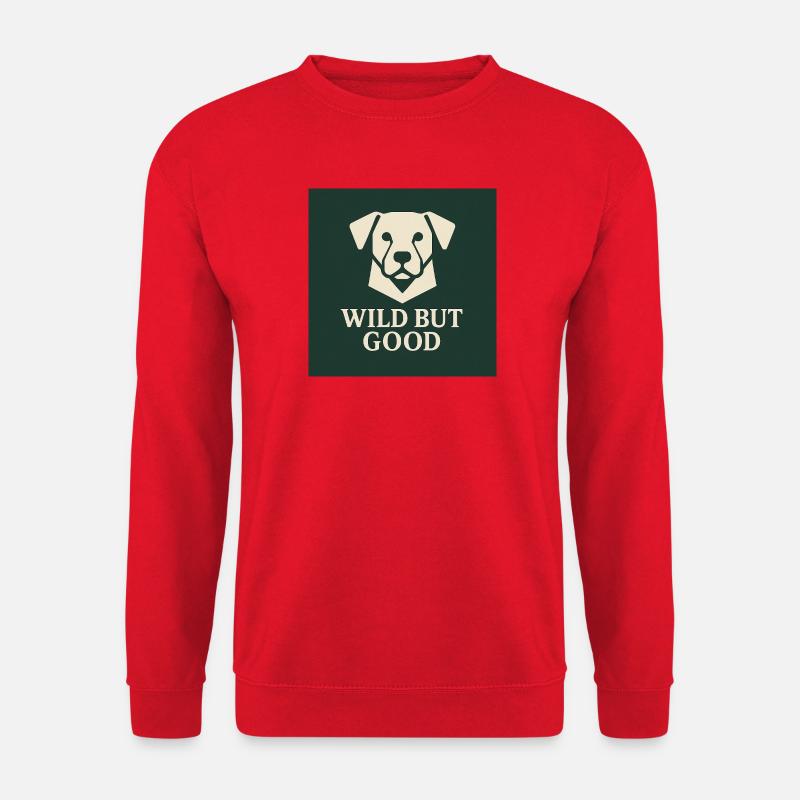 Wild But Good Hundedesign - Unisex Pullover - Rot