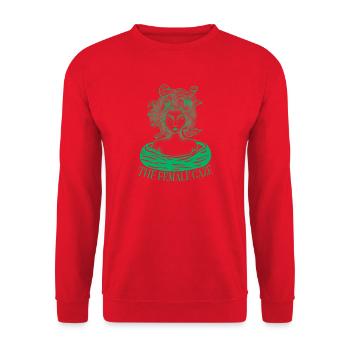 Der weibliche Blick - Unisex Pullover - Rot - Vorne - Alina (178cm) & Michal (187cm)