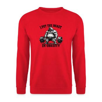 Bestie - Unisex Pullover - Rot - Vorne - Alina (178cm) & Michal (187cm)
