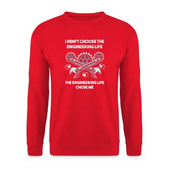 Ingenieur Student - Unisex Pullover - Rot - Vorne - Alina (178cm) & Michal (187cm)