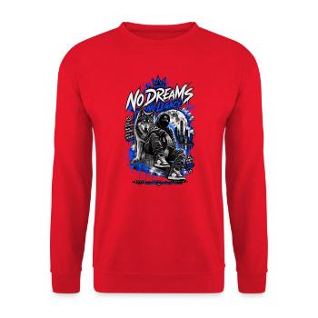 Mindset streetwear - Unisex Sweatshirt - red - Front - Alina (178cm) & Michal (187cm)