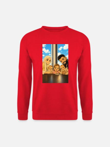Familie - Unisex Pullover - Rot