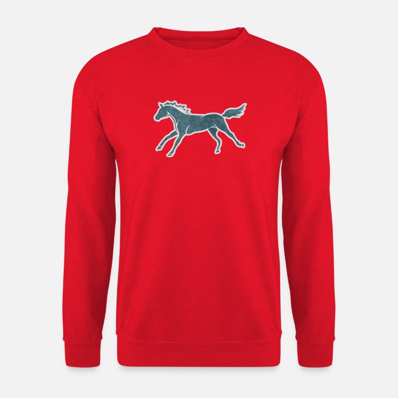 SÜSSES PFERD GALOPPIEREND - Unisex Pullover - Rot