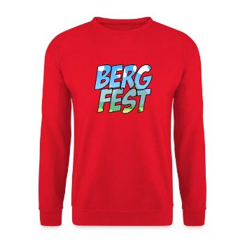 Bergfest - Unisex Pullover - Rot - Vorne - Alina (178cm) & Michal (187cm)