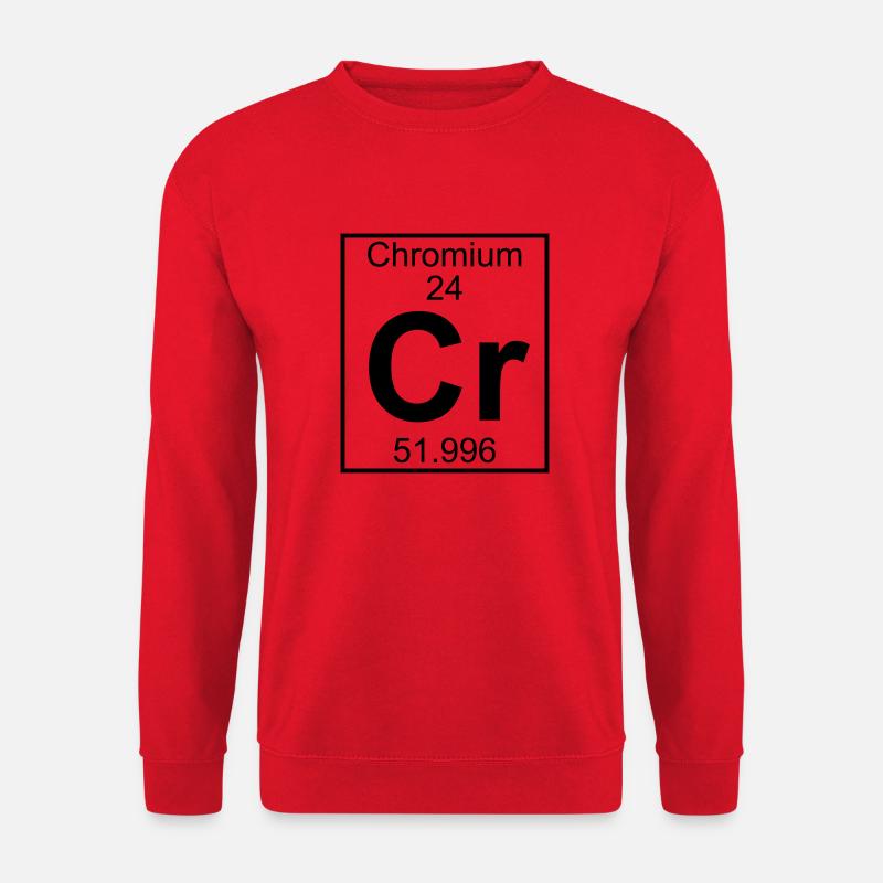Chromium (Cr) (element 24) - Unisex Sweatshirt - red