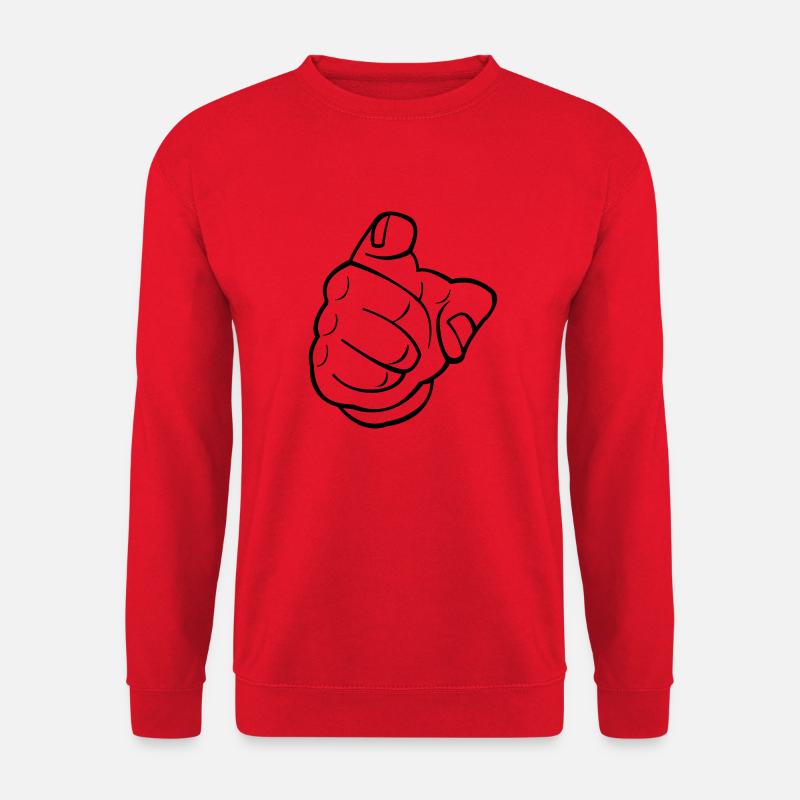 zeigefinger - Unisex Sweatshirt - red