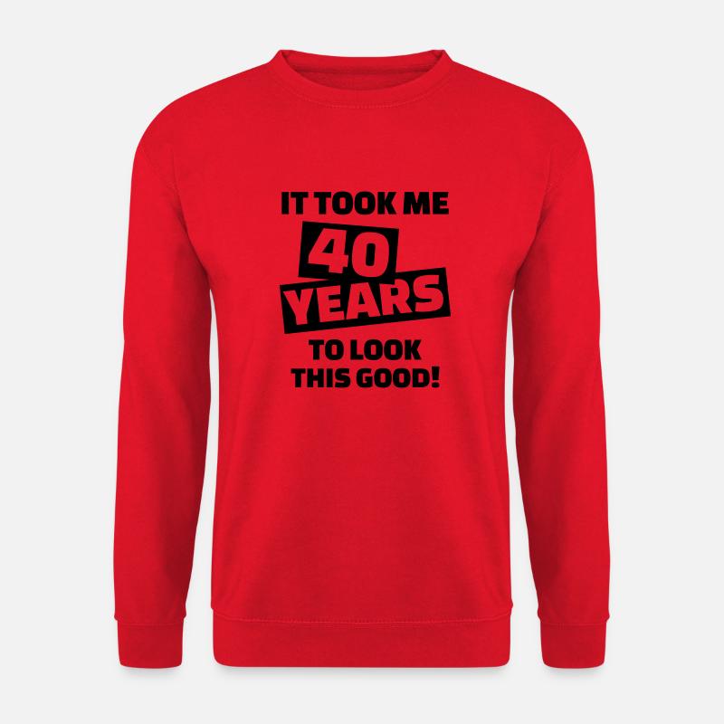 40 Years Birthday - Unisex Sweatshirt - red