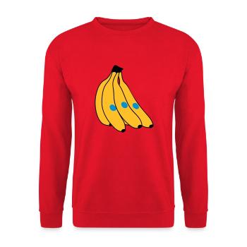 Banana - Unisex Sweatshirt - red - Front - Alina (178cm) & Michal (187cm)