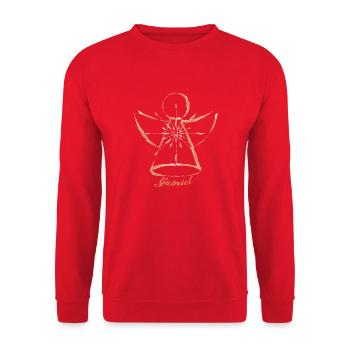 Archangel Gabriel - Unisex Sweatshirt - red - Front - Alina (178cm) & Michal (187cm)