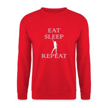 Dancing Dance Music - Unisex Pullover - Rot - Vorne - Alina (178cm) & Michal (187cm)