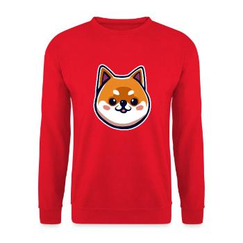 shina inu chibi - Sweat-shirt Unisexe - rouge - Devant - Alina (178cm) & Michal (187cm)