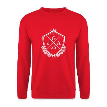 JGA 25 - Sweat-shirt Unisexe - rouge - Devant - Alina (178cm) & Michal (187cm)
