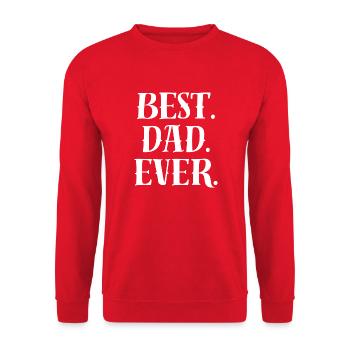 Déclaration du meilleur papa - Sweat-shirt Unisexe - rouge - Devant - Alina (178cm) & Michal (187cm)