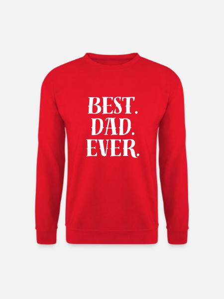 Best Dad Statement - Unisex Pullover - Rot