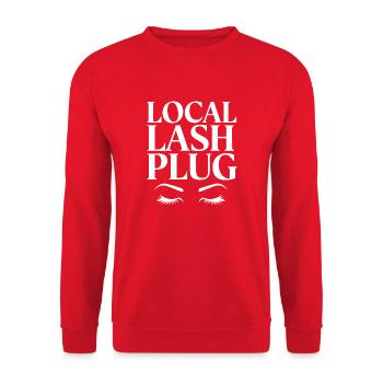 Des cils qui impressionnent - Sweat-shirt Unisexe - rouge - Devant - Alina (178cm) & Michal (187cm)