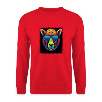 anti war funny quote - Unisex Pullover - Rot - Vorne - Alina (178cm) & Michal (187cm)