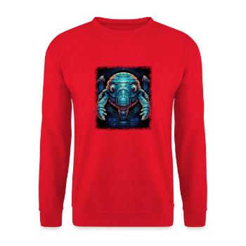 tortoises animal wave animal protection gift - Unisex Sweatshirt - red - Front - Alina (178cm) & Michal (187cm)