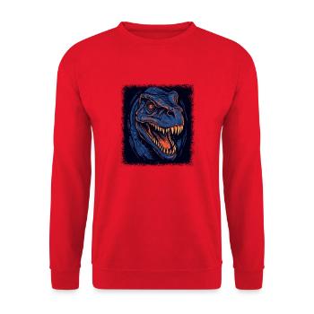 old funny children childrens birthday bunny - Unisex Sweatshirt - red - Front - Alina (178cm) & Michal (187cm)