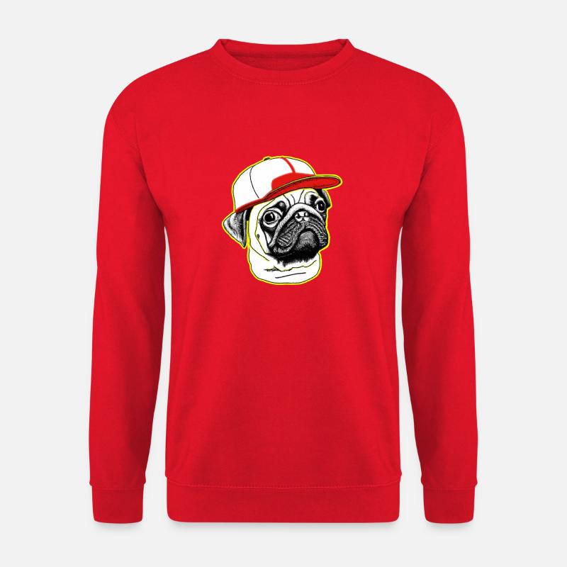 Mopsleben - Unisex Pullover - Rot