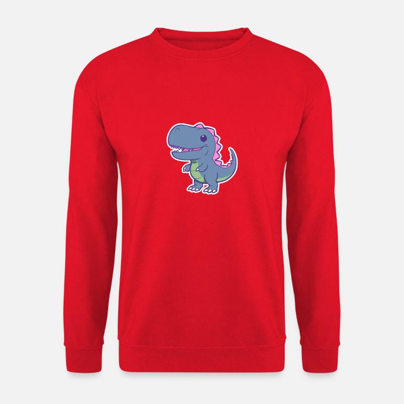 Süßer Dino T-rex - Unisex Pullover - Rot
