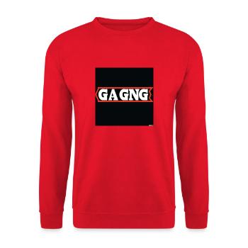 GANG IDENT LOGO GANG - Unisex Pullover - Rot - Vorne - Alina (178cm) & Michal (187cm)
