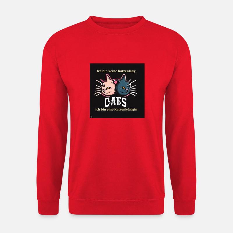 Katzenkönigin - Unisex Pullover - Rot