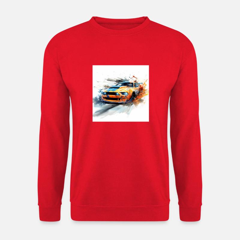 Need for speed gaming art, orange - Unisex Pullover - Rot