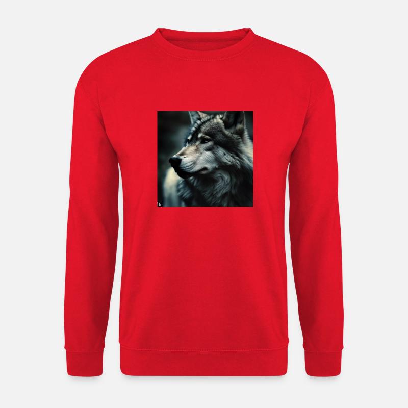 Wolf - Unisex Pullover - Rot