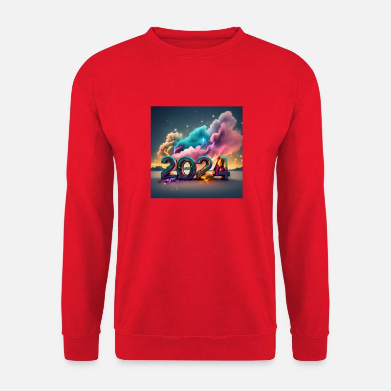 Kosmischer Blitz 2024 - Unisex Pullover - Rot