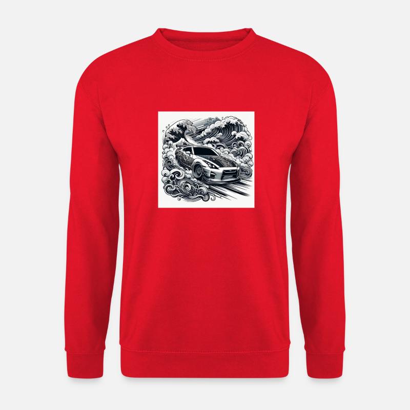 JDM GTR Drift Car - Unisex Pullover - Rot