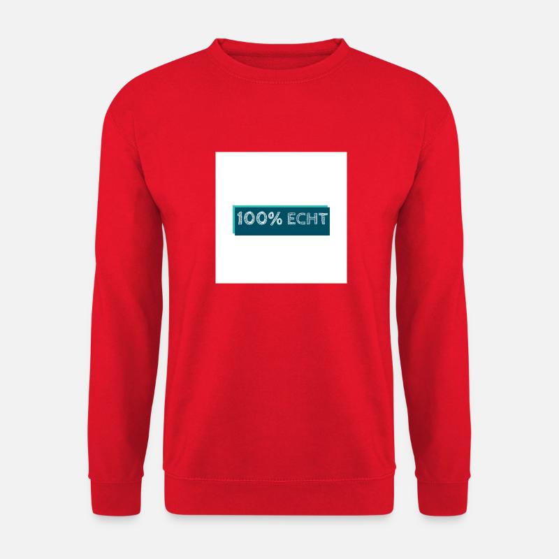 100% Echt - Unisex Pullover - Rot