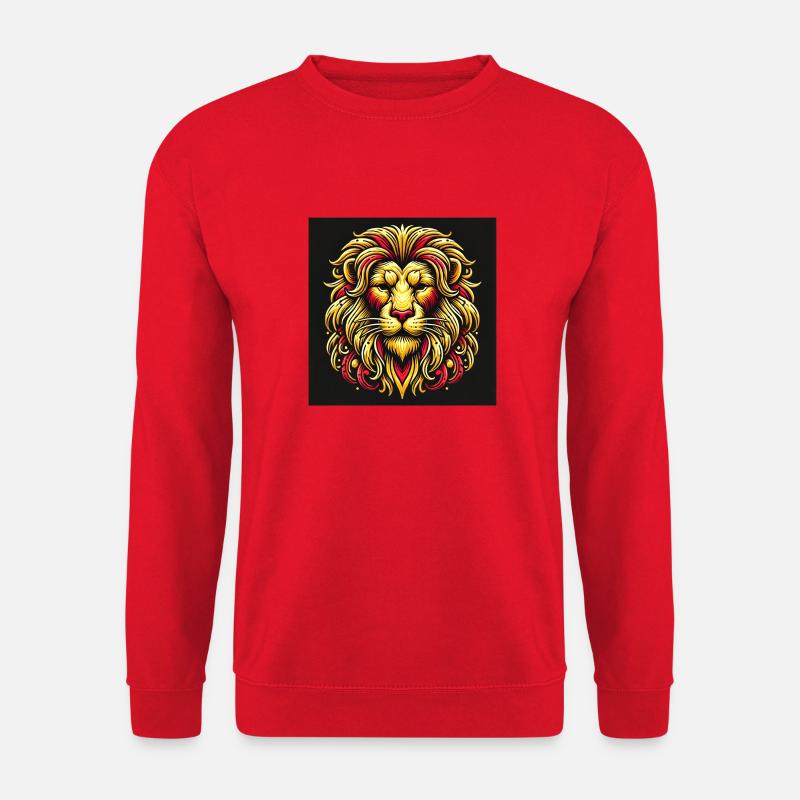 Löwe Farb - Unisex Pullover - Rot