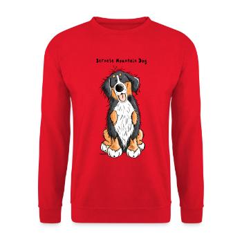 Bouvier bernois - Sweat-shirt Unisexe - rouge - Devant - Alina (178cm) & Michal (187cm)